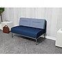 Lesro Darsey Vinyl Loveseat, Armless, Patriot Plus Imperial Blue/Chambray Light Navy (DS1502.FSV-02CHLN.03PPIB.05PPIB)~#|#~628C1D85-929D-486C-A4FC2E5FEB8DA8C5_sc7