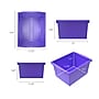 Storex Polypropylene/PP 4 Gallon Classroom Storage Bin, 7.9" x 11.3" x 13.6", Purple, 3/Bundle (STX61481U06C-3)~#|#~62D5D4EB-880D-445E-8BB24D9ED8C8369F_sc7