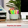 Staples 5-Compartment Rotating Plastic Desk Organizer, Sage Green (ST63866)~#|#~630314E0-C192-48A9-B97D6576267332CF_sc7