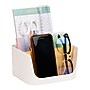 Mind Reader 5-Compartment Plastic Desk Organizer, White (SLORG-WHT)~#|#~6312F7C4-749F-4E25-A9FBB2955EDCB775_sc7