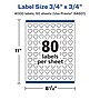 Avery Heart Shaped Laser/Inkjet Multipurpose Labels, .75" x .75", White, 4000 Labels/Box (94601)~#|#~631DC3CF-FEB3-4C1E-811F7D835BC5C7CF_sc7