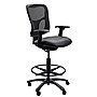 Tempur-Pedic Vinyl Drafting Chair with Backrest and Footrest with Lumbar Support, Black (TP8200-DBLKV)~#|#~6348894B-8EE3-4207-B237563EE96F371D_sc7