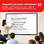 TRU RED™ Magnetic Porcelain Dry Erase Board, Black Frame, 6' x 4' (TR61190)~#|#~63649987-87BB-43A8-8761B8957E1C5D50_sc7
