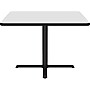 Correll Square-Shaped Dry-Erase Markerboard Cafe Table, 36" x 36", Frosty White/Black (BXT36DES-80)~#|#~6365290B-EB08-4A66-BC60411BA871C7F9_sc7