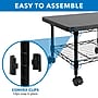 Mount-It! 2-Shelf Laminate/Steel Mobile Printer Stand with Dual Wheel Casters, Black (MI-7857)~#|#~637CBEBB-C3E6-4036-8FDD31920213DF3F_sc7