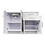 Viva Comfort 36'' H x 48" W Medical Cabinet with Left Sink and 24" Right Side Desk, 4 Doors, 2 Drawers, Gray (902-48LS-GRY-AO)~#|#~63836B9A-F7EF-4B5E-99E5861E440E2612_sc7