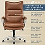 La-Z-Boy Jenkins Ergonomic Bonded Leather Swivel Executive Big & Tall Chair, Brown (60075-CAM)~#|#~638ADE9B-51A7-4287-81D8F1122237EE82_sc7