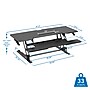 Mount-It! 47"W Manual Rectangular Adjustable Standing Desk Converter, Black (MI-15009L)~#|#~63D299C3-9274-4EDE-97172B75E12D53CF_sc7