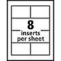 Avery Pin Style Laser/Inkjet Name Badge Kit, 2 1/4" x 3 1/2", Clear Holders with With Inserts, 100/Box (74549)~#|#~63DC9D72-3533-4804-8D8602682428501A_sc7
