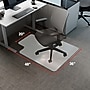 Staples Office Chair Mat, Clear Floor Mats with Lip, Flat-Pile Carpets, Extended Under-Desk Coverage, 48 x 36 Inch, Smooth Glide~#|#~63EA14F3-9934-48EF-AA0B399A2F226660_sc7
