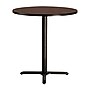 NPS CT Series 36" Round 36" Height Cafe Table, X Base, Black Frame/Mahogany Top (CT13636XCPBTMMY)~#|#~63FCA785-8147-41C3-8B118A45F4D063ED_sc7