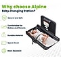 Alpine Industries Wall Mounted Changing Station, HDPE, Black  (411-E-BLK-MK)~#|#~64099342-F534-401B-9BEE0D9493F0776B_sc7
