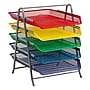 Mind Reader 5-Compartment Metal Desk Tray, Multicolored (5TPAPER-ASST)~#|#~6409D00F-21F6-4959-8E6CA2BA625DA88B_sc7