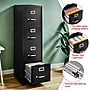 Staples Heavy Duty 4 Drawer Vertical File Cabinet, Letter Size, Black~#|#~640B2738-FA77-46D9-BF8C01816BD17461_sc7
