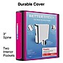 Staples Heavy Duty 3" 3-Ring Better Binder, D-Ring, Pink (ST55890-CC)~#|#~640CBAFA-DB33-41B5-97C0F6F9817C7693_sc7