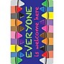 Ashley Productions Smart Poly Non-Skid Computer Mouse Pad, Everyone is Welcome Here, Crayons, 6/Pack (ASH12502-6)~#|#~64146896-7C13-41F2-AB8440FA795639DA_sc7