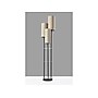 Adesso Trio 68" Matte Black Floor Lamp with Three Cylindrical Light Brown Shades (4305-01)~#|#~64224679-A106-4D15-9C346627FEAE76E0_sc7
