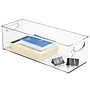 iDESIGN Stackable Plastic Storage Bin, 5" x 16"x 6", Clear, 4/Pack (28033M2)~#|#~644084D2-72D9-41C1-948F80B570857434_sc7