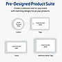 Avery Gold Dots with Blue Border Matte Blank Card, White, 120/Pack (S00-DMJ)~#|#~6456B0AF-D9AD-46DA-B2117FC491D7C215_sc7