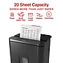 Staples 20-Sheet Micro-Cut Paper Shredder, High-Security Document & Credit Card Shredding for Offices, Black~#|#~646C5193-1C41-4E40-B86B45D63B705321_sc7