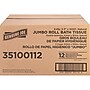 Genuine Joe Jumbo Jr Dispenser Bath Tissue Roll, 2-Ply, 3.30" x 1000 ft., White, 12 Rolls/Carton (GJO35100112)~#|#~6478EC10-0ED1-40A5-94F4958A4CE33661_sc7