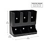Mind Reader 6 Compartment 2-Tier Cup and Condiment Countertop Organizer, Black (UPRIGHT6-BLK)~#|#~648B06F6-9094-4B31-AD58FA6FC8B7A856_sc7