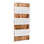 Mind Reader 3-Pocket Wood and Metal Mountable Wall File, Letter Size, White (WALLPOCKET-WHT)~#|#~6492EC5B-6550-4C9D-BFB8E762C7DF87E6_sc7