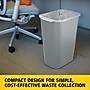 Rubbermaid Indoor Trash Can w/ No Lid, Gray Plastic, 10.25 Gal. (FG295700GRAY)~#|#~649A3A23-C13C-4162-9EA1589255E1A8FE_sc7