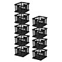 Iris Stacking File Crates, Letter/Legal Size, Black, 9/Carton (270010/200309CT)~#|#~64A47914-D924-4A50-B7956B34BC91F8B3_sc7