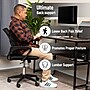 Mind Reader Memory Foam Ergonomic Lower Back Cushion Office Chair Support, Black (BACKFOAM-BLK)~#|#~64D1C8F9-D30A-4CB8-B390E34BE40D3464_sc7