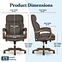 La-Z-Boy Colston Ergonomic Vegan Leather Swivel Executive Chair, Mocha Brown (60120-MBRN)~#|#~64DF3AFF-C31C-4396-B0D7B4F18D60C308_sc7
