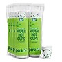 Perk Eco Compostable Paper Hot Cups, 10 Oz Disposable Cups for Hot Beverages, White/Green~#|#~64E0C6C2-D12C-4EB4-B1DA7A725E0E4AD6_sc7