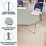 Flash Furniture Wren 60" Flower Activity Table, Height Adjustable, Light Gray Top/Silver Frame (XUA60FLRLGTA)~#|#~64E12035-F079-40D4-AC0F83F6FA9F64E8_sc7