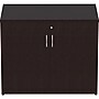 Lorell Essentials Series 29.5" Storage Cabinet With 2?Doors, Espresso (LLR18226)~#|#~64F482D8-247E-4720-A8D91131CB955198_sc7