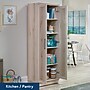 Sauder HomePlus 71"H Storage Cabinet with 5 Shelves, Pacific Maple (430334)~#|#~6567B72A-5AC6-4A64-952AC4E4C10E6734_sc7