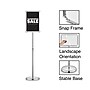 Staples Snap Frame Sign Holder, 11" x 17", Metallic (28068)~#|#~656F1EA2-D3B0-4D07-933858239B90CF65_sc7
