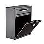 AdirOffice Steel Combination Locking Wall Mounted Interoffice Drop Box Mailbox, Medium, Black (631-05-BLK-KCPK)~#|#~65779DD2-043E-40AC-9F572B9311218615_sc7