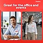 Staples Magnetic Badge Holders, Credit Card Size, Clear Horizontal ID Holders with Secure Magnet Backing, 25‑Pack~#|#~6585DA7E-77B1-45DA-AD45D59CF45E8CEE_sc7