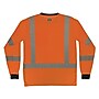 Ergodyne GloWear 8369BK High Visibility Long Sleeve Black Bottom T-Shirt, ANSI Type R Class 3, Orange, 5XL (22229)~#|#~65A77760-AFBD-4F32-AC6D648A3C173C81_sc7