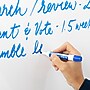 Luxor Double Sided Magnetic Porcelain Mobile Dry-Erase Whiteboard Easel, Aluminum Frame, 30"W x 40"H (DEMW001)~#|#~65B96414-9B24-4015-9B4FCD74F62A2277_sc7