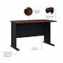 Bush Business Furniture Cubix 48"W Desk, Hansen Cherry/Galaxy (WC90448A)~#|#~65BB701F-1257-477A-907D5928E6081071_sc7