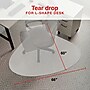 Staples Carpet Chair Mat with Lip, 66" x 60" x 0.145", Designed for Medium-Pile Carpet, Clear (20237-CC)~#|#~65C21A9A-0F52-47C8-A3539EF6DF58C372_sc7