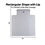 Staples Carpet Chair Mat with Lip, 45" x 53'', High-Pile, Clear (20362-CC)~#|#~65CF3ED2-EFEE-4DBB-B3C9C8AFCE8AA68D_sc7