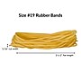 Alliance Pale Crepe Gold Multi-Purpose #19 Rubber Bands, 3-1/2" x 1/16", Golden Crepe, 1890/Pack (20195)~#|#~662162BC-1AC3-450E-A47240E4C311C55D_sc7