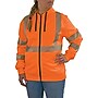 Ergodyne GloWear 8305W High Visibility Women’s Hooded Zip-Up Sweatshirt, ANSI Class R3, Orange, X-Large (22905)~#|#~66216A7F-AA9B-4104-9C92B027DB747D54_sc7