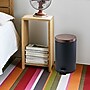 Elama Aluminum Step Trash Can with Hinged Lid, 3 Gallon, Gray (937111716M)~#|#~6623CB69-FD4F-47F7-97BA1FCC7371CE55_sc7