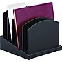 Victor Technology Midnight Black™ Wood Incline Sorter, 5 Compartments, 9 3/4"H x 9 3/4"W x 9 3/4"D~#|#~66545B4C-DE2A-4283-B0A74250BCC2A759_sc7