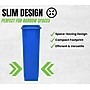 Alpine Industries Polypropylene Recycling Bin, 23 Gallon, Blue (ALP477-R-BLU)~#|#~666D91AE-1480-4E13-B2EB63EF7C6A4B55_sc7
