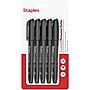 Staples Duramark Permanent Marker, Fine Tip, Black, 5/Pack (ST62954)~#|#~667B1348-9A7D-4BE8-B98FC940E972A614_sc7