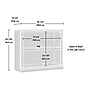 Sauder Select 30"H 2-Shelf Bookcase, Chalked Chestnut (423031)~#|#~669C7BC5-58E0-4F20-89427702EB321C8A_sc7